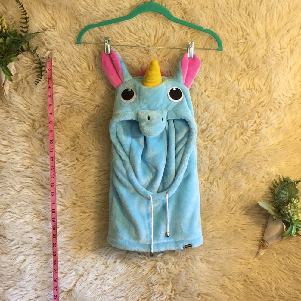 NWOT Unicorn Animal Hood One Size